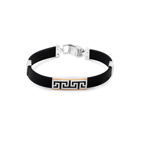 Каучуковый браслет с серебром обновленный