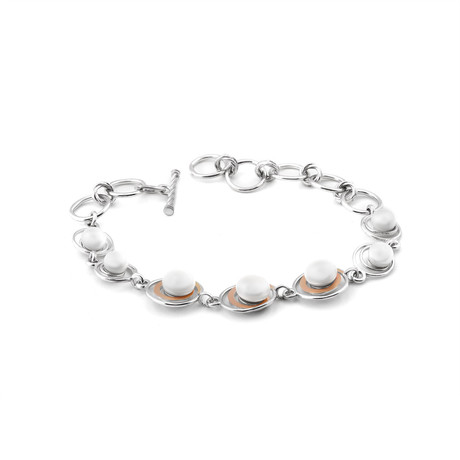 Браслет «Перлина» з культивованими перлами