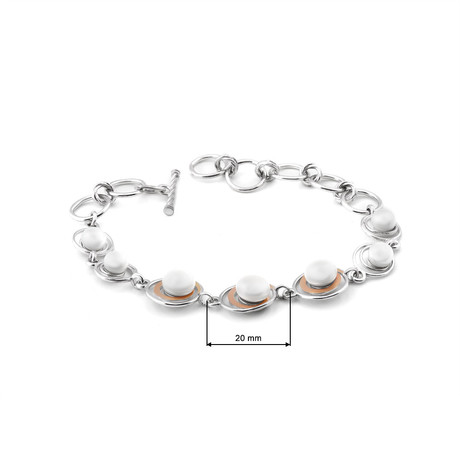 Браслет «Перлина» з культивованими перлами