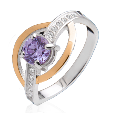 Кольцо с цветным камнем «Импреза» Кольцо с цветным камнем «Импреза»