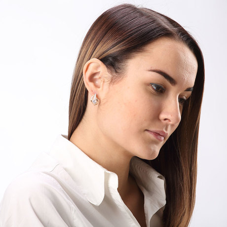 Серьги с цветным камнем «Импреза»