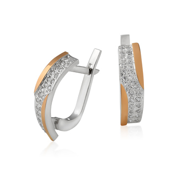 Жіночі сережки з цирконами «Латина»