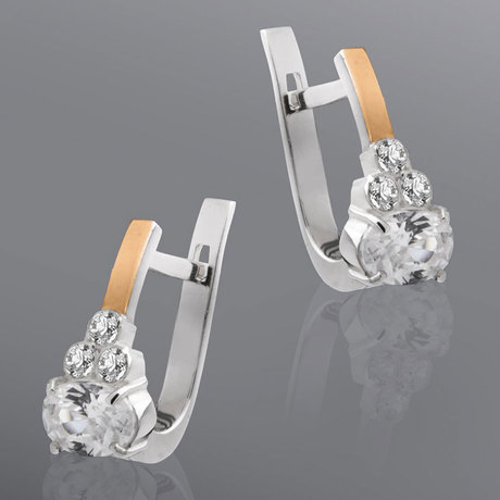 Женские серьги «Скарлетт» с фианитами