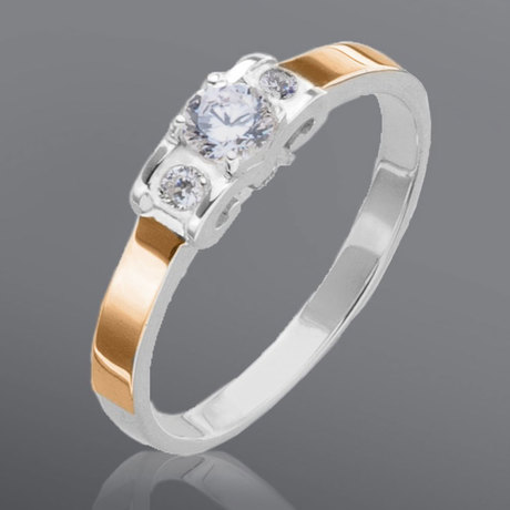 Набір «Ніка» з срібла і золота