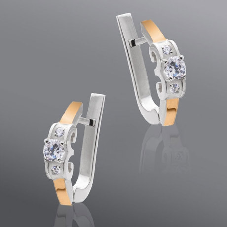 Набір «Ніка» з срібла і золота