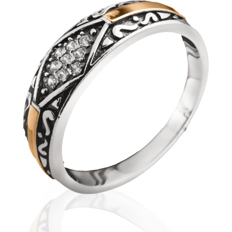 Гарнитур «Нюкта» из серебра и золота Гарнитур «Нюкта» из серебра и золота