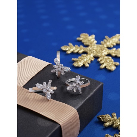 Сережки з золотими вставками «Бабка»