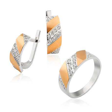 Гарнітур з фіанітами «Мері»