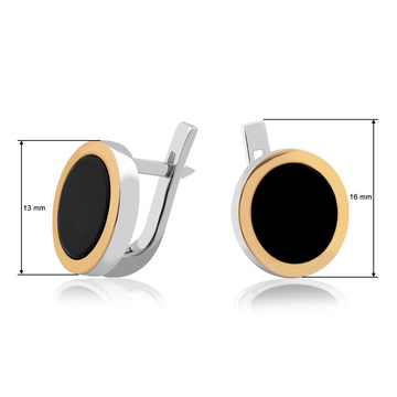 Серьги с ониксом «Кальяри»