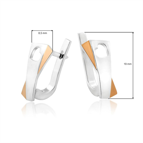 Срібний гарнітур з золотом «Ніамей» Срібний гарнітур з золотом «Ніамей»