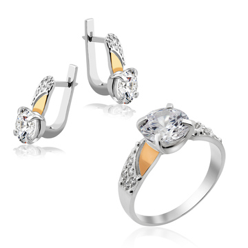 Прикраса з срібла і золота «Алжир»