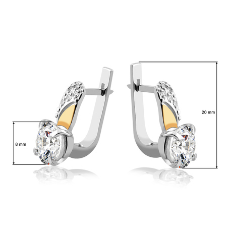 Серьги «Алжир» с фианитами