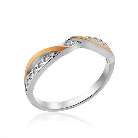 Каблучка «Каллі» з фіанітами