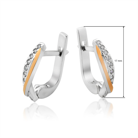 Серьги «Калли» с цирконами