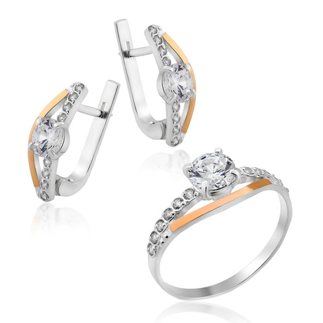 Кольцо с фианитом «Арика»