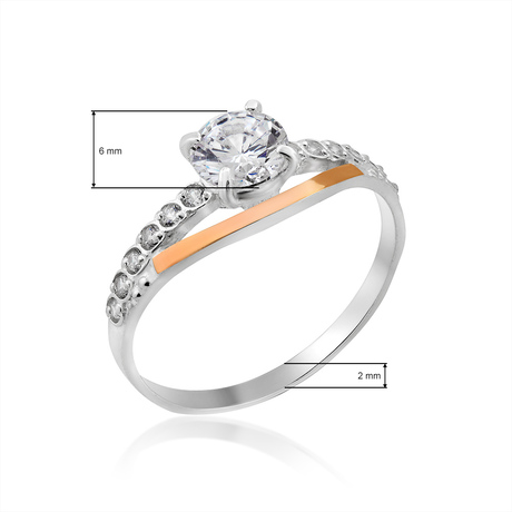 Кольцо с фианитом «Арика»