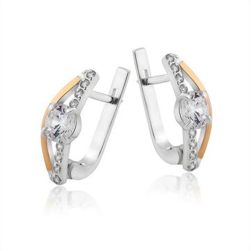 Серьги «Арика» с фианитом