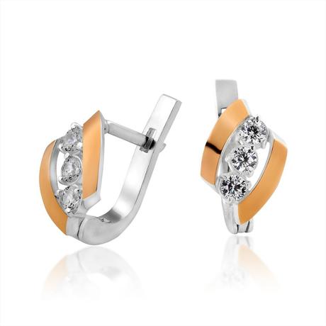Серьги с фианитами «Ричмонд»