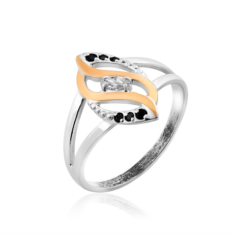 Кольцо «Альмерия» из серебра и золота