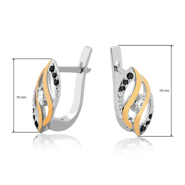 Серьги с фианитами «Альмерия»