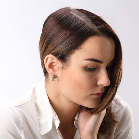 Срібні сережки з золотом «Гранд»