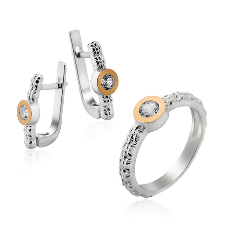 Сережки «Лайма» з круглим каменем Сережки «Лайма» з круглим каменем