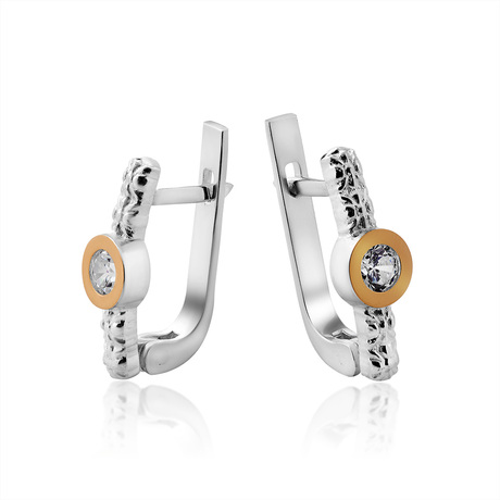 Сережки «Лайма» з круглим каменем Сережки «Лайма» з круглим каменем