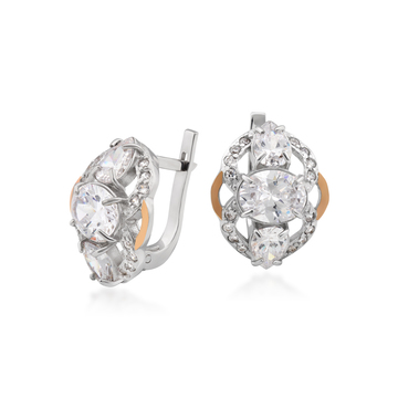 Сережки з цирконами «Вальс»