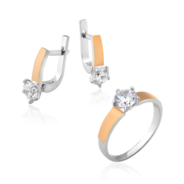 Гарнітур з цирконом «Аманда»