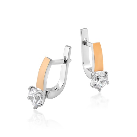 Серьги с цирконом «Аманда»