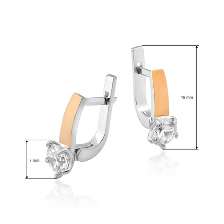 Гарнитур с цирконом «Аманда»