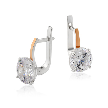 Серьги с фианитом «Реджина»