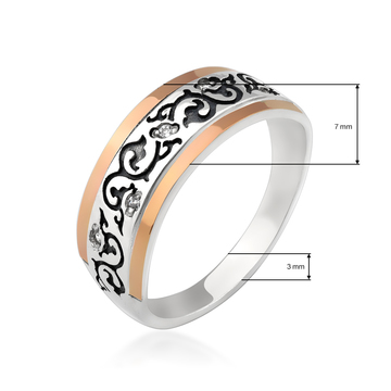 Гарнітур з малюнком і камінням «Б'янка»