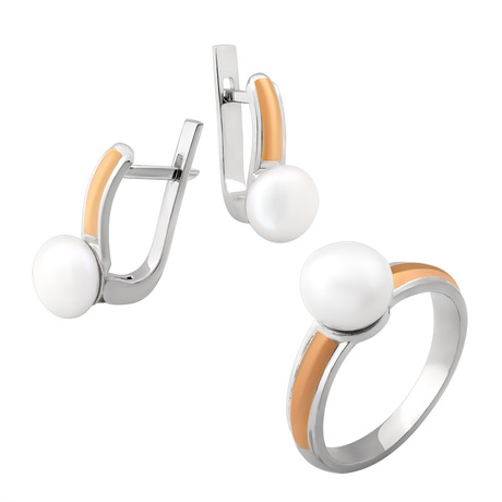 Гарнітур з перлами "Луїза"