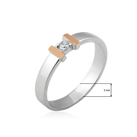 Набір «Сієна» з фіанітами та золотом