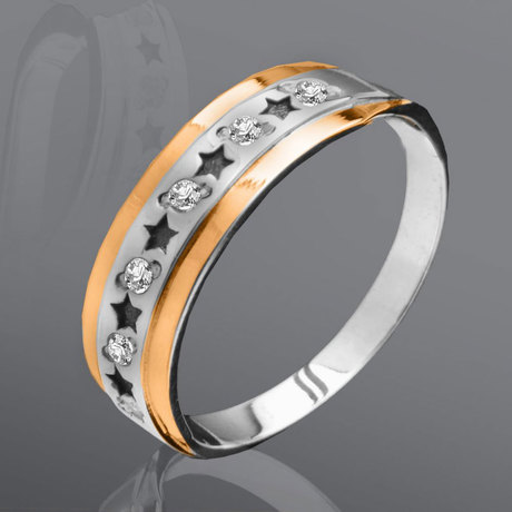 Гарнітур «Зірка» з дрібними фіанітами Гарнітур «Зірка» з дрібними фіанітами