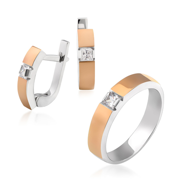 Женский набор «Классика» из золота и серебра