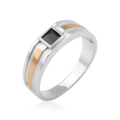 Мужской перстень с цирконием Мужской перстень с цирконием