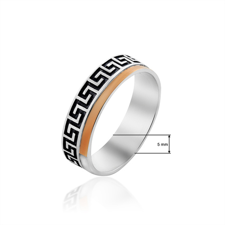 Кольцо с золотой пластиной «Такома»