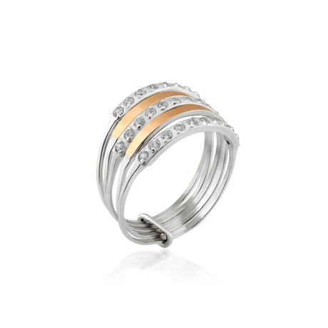 Жіноча каблучка з камінням «Мистецтво»