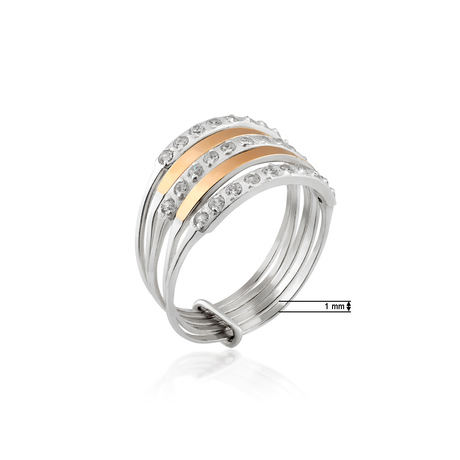 Жіноча каблучка з камінням «Мистецтво»