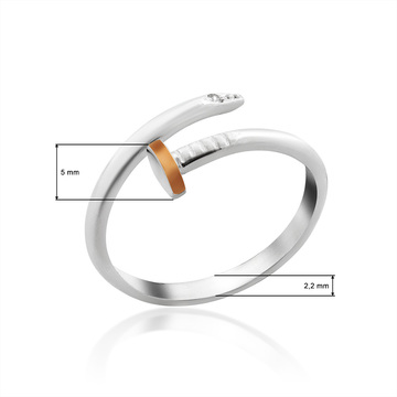 Кольцо «Гвоздь» в стиле Cartier