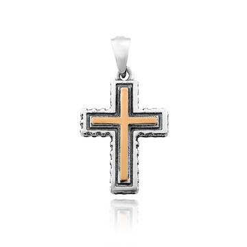 Хрестик з фіанітами