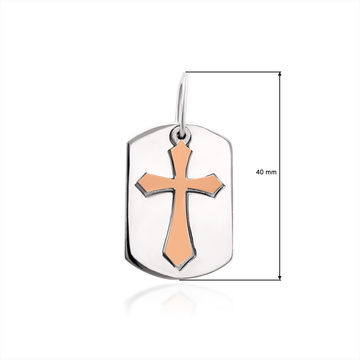 Підвіс зі срібла і золота «Медальйон»