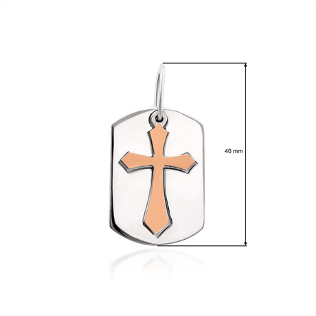 Підвіс зі срібла і золота «Медальйон»