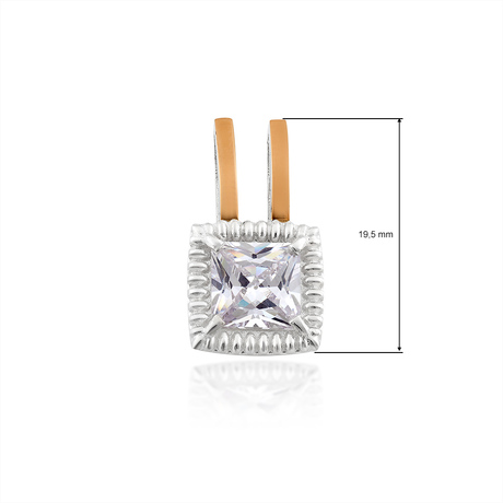 Срібний підвіс з золотими вставками «Панама»