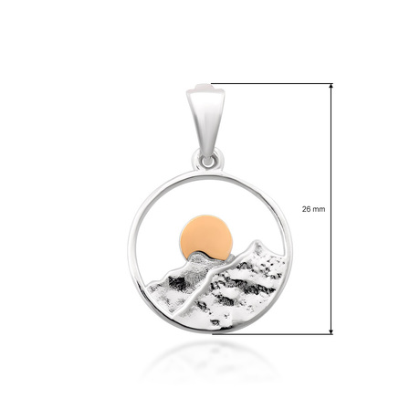 Подвес из серебра и золота «Кош»