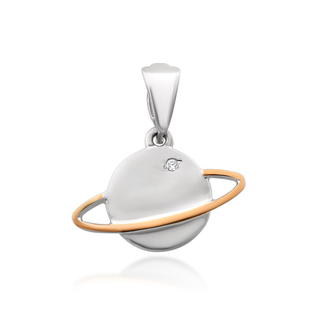 Подвес из серебра и золота «Планета» Подвес из серебра и золота «Планета»