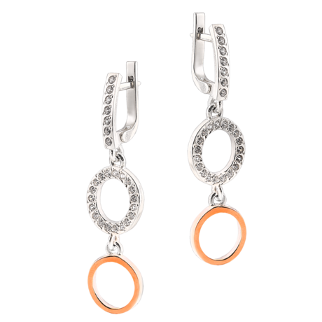 Вишукані сережки з фіанітами «Бразилія» Вишукані сережки з фіанітами «Бразилія»