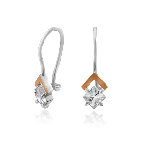 Серьги с фианитами «Марокко» Серьги с фианитами «Марокко»